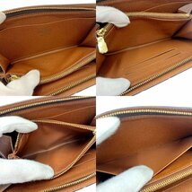 LOUIS VUITTON ルイ・ヴィトン M61727 モノグラム PVC ポルトモネジップ 長財布 ブラウン 197515 長財布_画像9