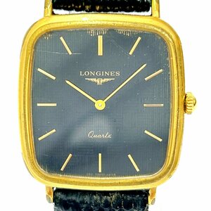 【1円スタート】LONGINES ロンジン スクエア GP ブラック文字盤 クオーツ ボーイズ腕時計 ジャンク 217669