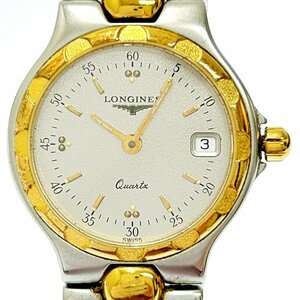 【1円スタート】LONGINES ロンジン L1.114.3 コンクエスト GP×SS シルバー文字盤 クオーツ レディース腕時計 ジャンク 217697