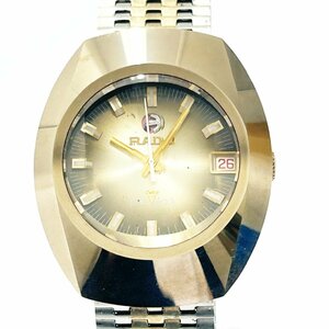 【1円スタート】RADO ラドー バルボア カットガラス GP×SS ゴールド文字盤 自動巻き メンズ腕時計 187210