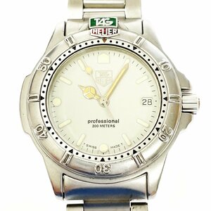 【1円スタート】【訳あり品】TAG HEUER タグホイヤー 999.713K 4000シリーズ プロフェッショナル SS クオーツ ボーイズ腕時計 217290