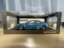 イグニッションモデル　IG3027 1/18 PANDEM GT-R (BCNR33) Blue With Skate Board WEB限定モデル R33 スカイライン ignition model_画像2