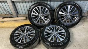 【バリ山】2020年製 BRIDGESTONE ECOPIA NH100RV 195/60R16+日産純正 セレナ C26純正 16インチ 6j+45 pcd114.3 5h 4本セット