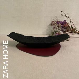 ザラホーム　食器　陶器　黒　インテリア　器　お皿　ZARA HOME 北欧　韓国　オブジェ　おしゃれ　キッチン　雑貨　キャンドルホルダー