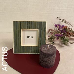  actus photo frame photograph ACTUS India miscellaneous goods interior square blue picture frame stylish Korea stand wooden 