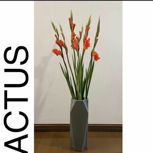 ACTUS フラワーベース　アクタス　インテリア　雑貨　花瓶　花器　グレー　美品　セラミック　壺　ミッドセンチュリー　おしゃれ
