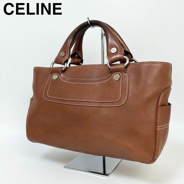 23J06 CELINE セリーヌ ブギーバッグ レザー ハンドバッグ