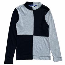 Rare 07AW JUNYA WATANABE MAN panel switched thermal knit tops ジュンヤワタナベマン 生地切り替え トップス COMMEdesGARCONS 00s Rare_画像1