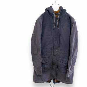 パタゴニア　XS 古着　ワンポイント　ダック地　裏ボア　コート　グレー　patagonia レディース