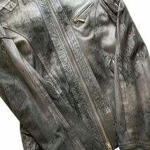 rare 14th addiction シープスキン ライダース leather jacket レザージャケット KMRii ifsixwasnine L.G.B レア_画像4