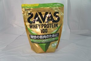 ◎80☆YS☆未開封☆SAVAS ザバスホエイプロテイン100 抹茶風味 980g☆1120-550B