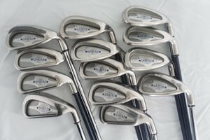 ◎160☆Callaway キャロウェイ STEELHEAD X-14 アイアン パター 12本セット カーボンシャフト スチールシャフト◇1111-506