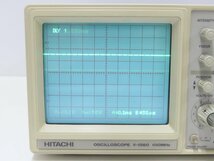 ◎100☆Hitachi 日立 オシロスコープ V-1560 100MHz☆1117-071_画像3