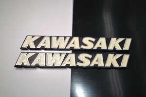 カワサキ KAWASAKI 貴重 タンクエンブレム 2枚set 検/Z400FX Z550FX Z400J Z250FT KH Z1 Z2 ゼファー400 ZRX400 ゼファー750 Z400GP CIBIE