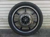 Z1000ST 貴重 当時物 フロントホイール 19インチ アクスル類付き KAWASAKI 絶版旧車 検/Z1 Z2 Kz900 Kz1000 MK-2 Z1R Z750FX Z400GP GPz KH_画像1