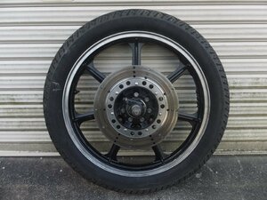 Z1000ST 貴重 当時物 フロントホイール 19インチ アクスル類付き KAWASAKI 絶版旧車 検/Z1 Z2 Kz900 Kz1000 MK-2 Z1R Z750FX Z400GP GPz KH