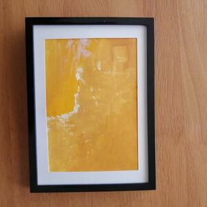 Art hand Auction Original painting [Yellow] Abstract interior painting, hand-painted art panel, Artwork, Painting, acrylic, Gash