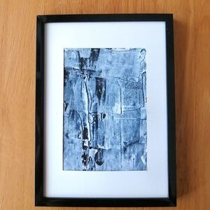 Art hand Auction Original painting [black] abstract painting interior painting handwritten black and white monochrome monochrome chic framed, artwork, painting, acrylic, gouache