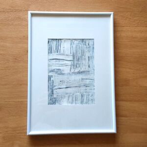 Art hand Auction 原画【ホワイト】抽象画インテリア 絵画 手書き アートパネル 白黒 モノトーン, 美術品, 絵画, アクリル, ガッシュ