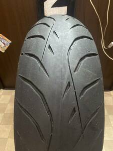 中古MCタイヤ 2022年製造 DUNLOP ROADSMARTⅣ 190/50ZR17 パンク品・現状渡し スポーツマックス ロードスマート4 190 50 17 3022 M2855