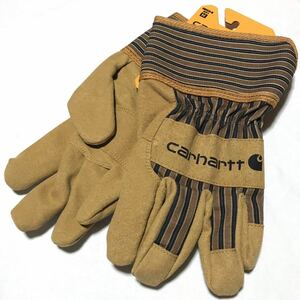 【新品】US企画 Carhartt Work Glove カーハートスエードレザー セフティーグローブ 手袋 メンズM ウィート ダック アウトドア キャンプ