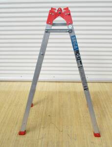  aluminium alloy made stepladder SEGA RC-12 tabletop height 1.16m ladder total length 2.45m weight 4.5. use load 100. Hasegawa industry HASEGAWA