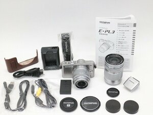 ●○【総シャッター数400回以下】OLYMPUS E-PL3 ダブルレンズキット ミラーレス 一眼カメラ オリンパス○●019145001J○●