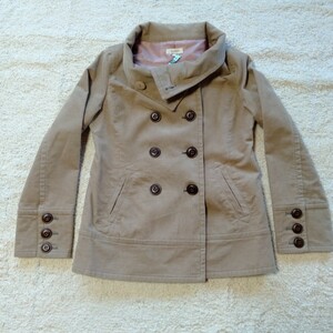 mu071 HusHush size 1 P call cotton jacket beige HusHush Western-style clothes 