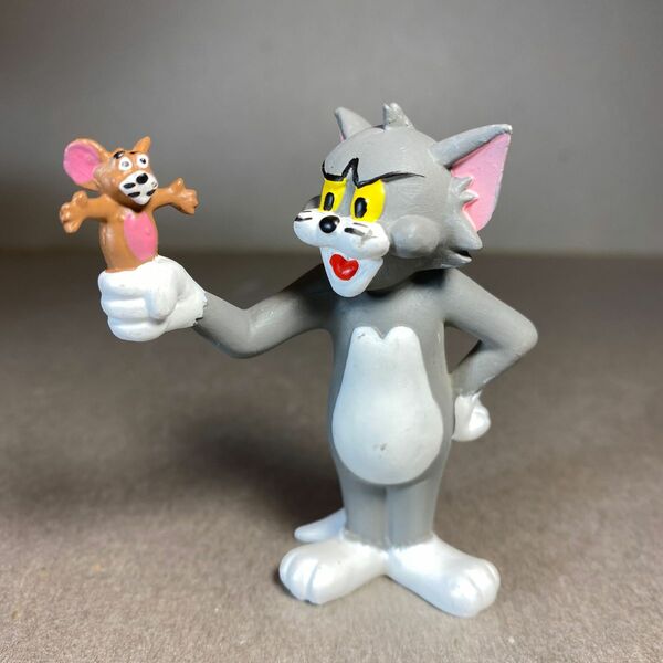 TOM & JERRY トムとジェリー PVCフィギュア 手中　PLASTOY フランス