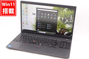 充放電46回 745時間 中古良品 フルHD 15.6型 Lenovo ThinkPad L15 Gen3 Windows11 10コア 12世代 i5-1235U 16GB 256GB-SSD カメラ Wi-Fi6