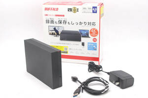 使用24時間 BUFFALO バッファロー 4TB HDD USB3.1（Gen1）USB3.0接続 外付けハードディスク 4000GB / PC用＆TV録画用 HD-NRLD4.0U3-BA