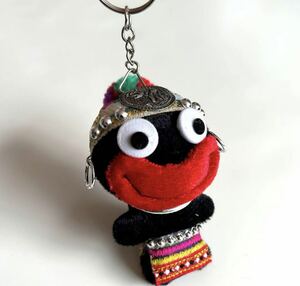 * free shipping * new goods mon group key holder hand made bag charm soft toy key holder .. key ethnic Asian 