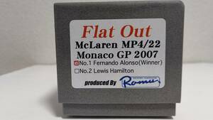 1/43 ロム製作(TAMEO)Fiat Out McLaren MP4/22 Monako GP 2007 Aionso アロンソ Limited 30pcs