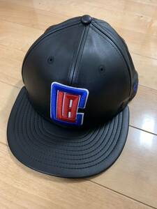 [70344051] Mens New Era NBA 59Fifty Faux Leather Fitted Cap Los Angeles Clippers ニューエラ　キャップ
