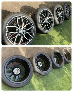 ★MOMO/スパイダー 19インチ 8.5J-PCD108-INSET45-ハブ径72.3-5穴★ブリヂストン/ALENZA001 235/45R-19 95W　タイヤ・ホイール4本セット