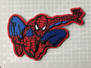 2枚組 スパイダーマン 刺繍 ワッペン アップリケ 新品　アイロン接着