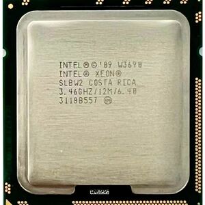 ★動作良好品★Intel Xeon W3690 3.46GHz SLBW2 LGA1366★①