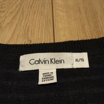 ☆USA古着卸 XLサイズ Calvin Klein カルバンクライン ボーダー ニット_画像4