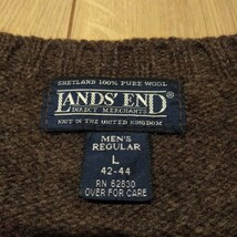 USA古着卸 Lサイズ LANDS' END ランズエンド ニット セーター_画像4