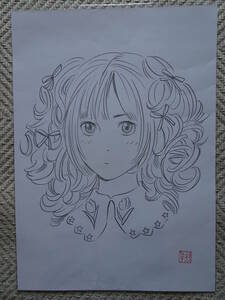 きたがわ翔 原画展 手描きイラスト ラフ画　直筆サイン 複製原画 