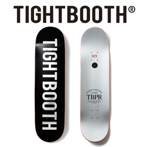 タイトブース TIGHTBOOTH TBPR LOGO BLACK×SILVER ロゴ 8.125 ブラック×シルバー FW21-D09 スケート ボード デッキ