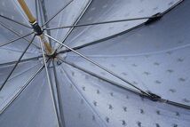 傘 Polo Ralph Lauren ラルフローレン 高級傘 USED品 ポロドット ジャガード ネイビー 60cm C S0203_画像2