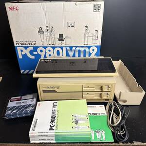 [MI409] NEC PC-9801VM2 パーソナルコンピュータ 本体 キーボード ガイドブック マニュアル フロッピーディスク 動作未確認