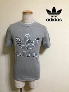 【新品】 adidas originals CAMO TREF TEE アディダス オリジナルス カモフラ トレフォイル Tシャツ トップス サイズL 半袖 DH4766 グレー