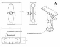 RAMマウント RAM-111U 魚探 ラムマウント ローランス ガーミン　ホンデックス_画像6