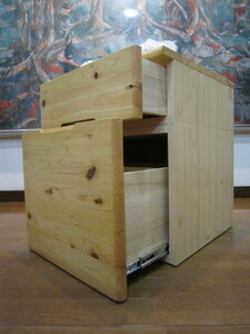  new goods remote Work tere Work wood grain drawer unit drawer unit side desk wooden side table cabinet 