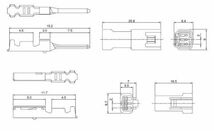 JST 日本圧着端子製造 025型 JWPF 防水 カプラー コネクター 3極 端子付_画像3