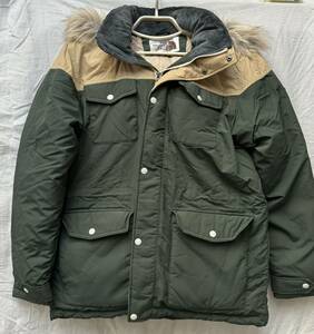  ノースフェイス ダウンジャケット THE NORTH FACE GOOSE DOWN SHIELD PRO+ Teflon ファー フード付 ダウンジャケット NYJ1DF64 グリーン 