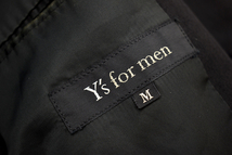 L-2146★送料無料★Y’s for men ワイズ フォー メン MW-Ｊ01-106★通年 背抜き ブラック黒色 テーラードジャケット ブレザー Ｍ_画像6