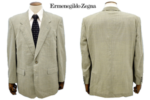 L-2150★送料無料★Ermenegildo Zegna エルメネジルド ゼニア BALMAN バルマン★通年 背抜き グレー テーラードジャケット ブレザー AB6 L